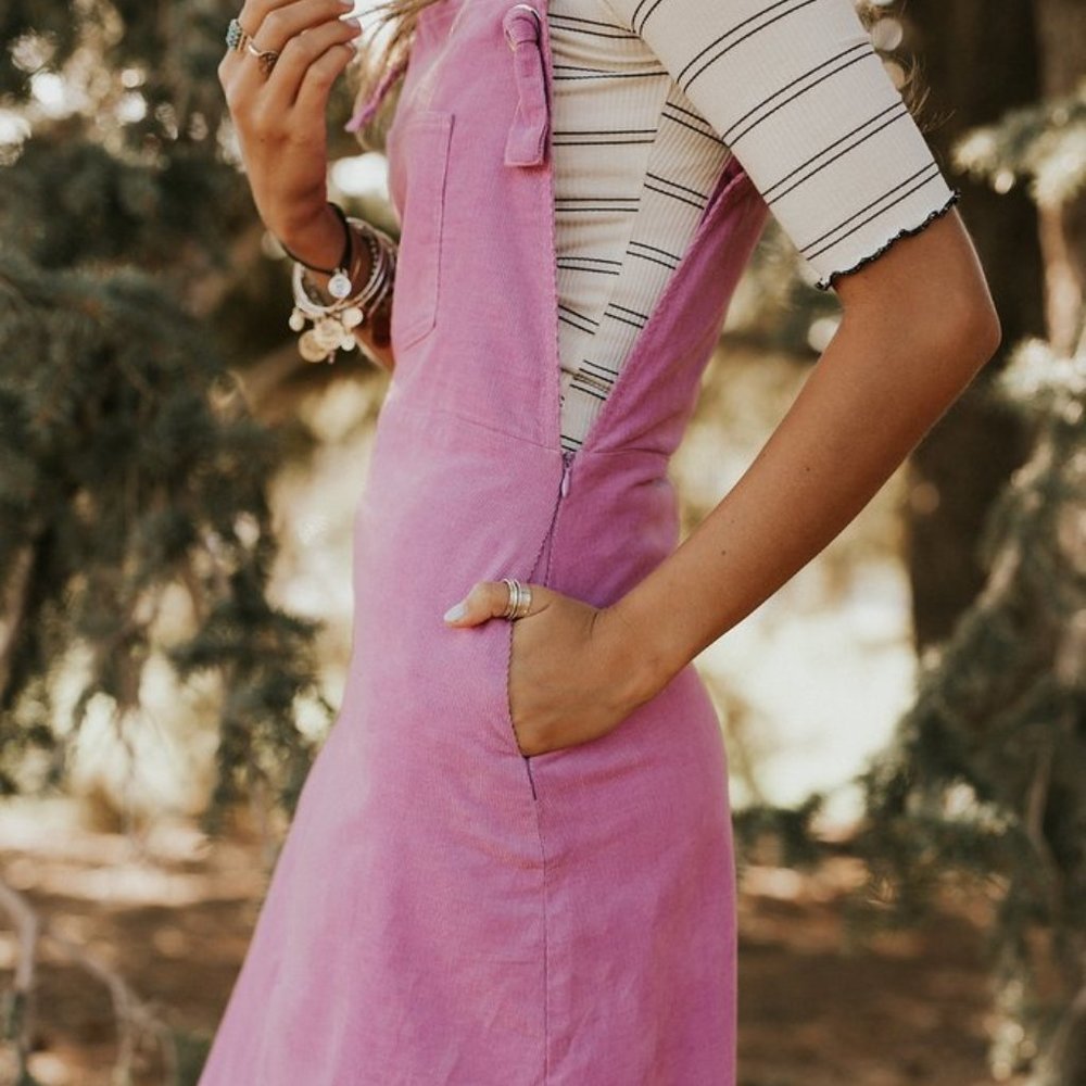 Lavender Corduroy Dress